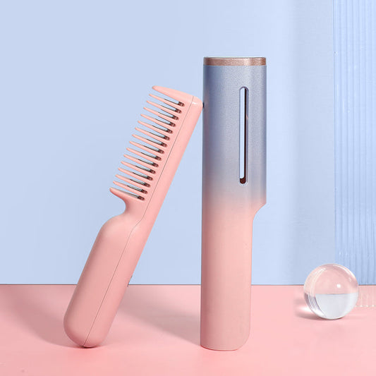 Effortless Elegance: Wireless Hair Straightening Brush 💈